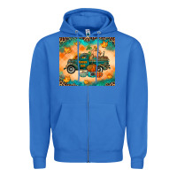 True Royal Pumpkin farm Zipper Hoodie - RanaPortraitStore