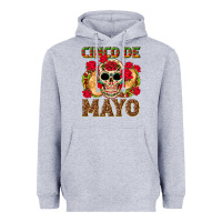 Heather Grey Cinco de Mayo Heavyweight Hoodie - texasbilliewilder