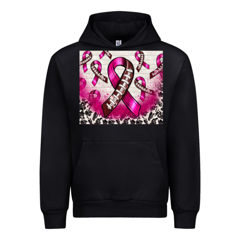 Breast Cancer American Football Ribbon Urban Hoodie by NancyCooperArtShop | Teevron