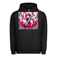 Pigment Black breast cancer american football ribbon Urban Hoodie - NancyCooperArtShop