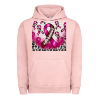 Pigment Salmon breast cancer american football ribbon Urban Hoodie - NancyCooperArtShop