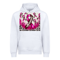 White breast cancer american football ribbon Urban Hoodie - NancyCooperArtShop