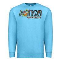 Ocean Blue autism awareness Premium Sweatshirt - SublimationCraftShop