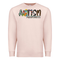 Pale Pink autism awareness Premium Sweatshirt - SublimationCraftShop