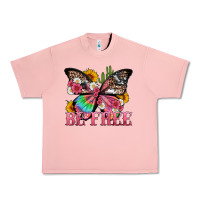 Be Free With Butterfly And Cactus Flowers Urban Heavy Tee | Teevron