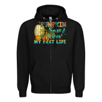 Black Pumpkin spice and livin' my best life Zipper Hoodie - RanaPortraitStore