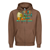 Chestnut Pumpkin spice and livin' my best life Zipper Hoodie - RanaPortraitStore