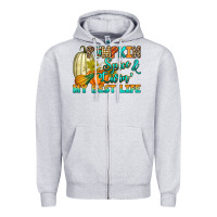 Heather Grey Pumpkin spice and livin' my best life Zipper Hoodie - RanaPortraitStore