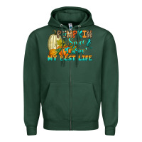 Sports Green Pumpkin spice and livin' my best life Zipper Hoodie - RanaPortraitStore