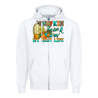 White Pumpkin spice and livin' my best life Zipper Hoodie - RanaPortraitStore