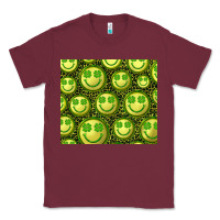 Burgundy st. patricks day lucky face Classic Tee - RanaPortraitStore