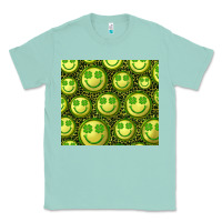 Seafoam st. patricks day lucky face Classic Tee - RanaPortraitStore