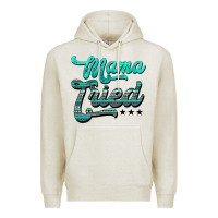 Oatmeal Heather mama tried aztec turquoise Premium Hoodie - AdoDesignShop