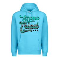 Ocean Blue mama tried aztec turquoise Premium Hoodie - AdoDesignShop