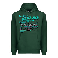 Sports Green mama tried aztec turquoise Premium Hoodie - AdoDesignShop