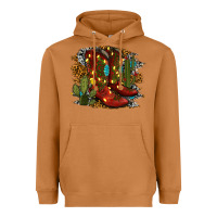 Meerkat christmas cowboy boots Heavyweight Hoodie - RanaPortraitStore