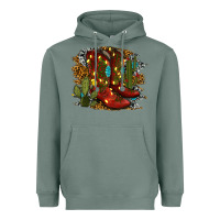 Sage christmas cowboy boots Heavyweight Hoodie - RanaPortraitStore