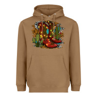 Toasted Coconut christmas cowboy boots Heavyweight Hoodie - RanaPortraitStore