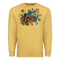 Antique Gold be kind Premium Sweatshirt - SublimationCraftShop