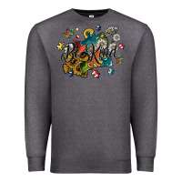 Charcoal Heather be kind Premium Sweatshirt - SublimationCraftShop