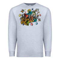 Heather Grey be kind Premium Sweatshirt - SublimationCraftShop