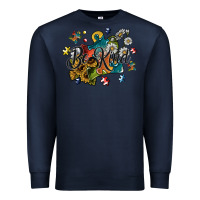 Navy be kind Premium Sweatshirt - SublimationCraftShop