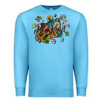 Ocean Blue be kind Premium Sweatshirt - SublimationCraftShop