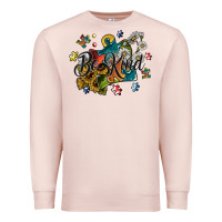 Pale Pink be kind Premium Sweatshirt - SublimationCraftShop