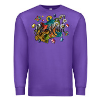 Purple be kind Premium Sweatshirt - SublimationCraftShop