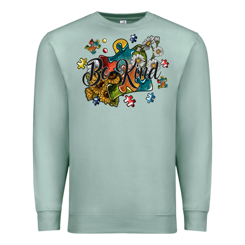 Be Kind Premium Sweatshirt by SublimationCraftShop | Teevron
