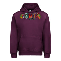 Mauve Wine western christmas santa claus sunflowers and cactus Urban Hoodie - Jasminsmagicworld