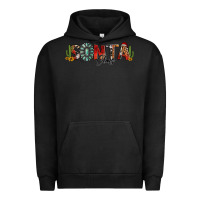 Pigment Black western christmas santa claus sunflowers and cactus Urban Hoodie - Jasminsmagicworld
