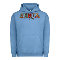 Pigment Pebble Blue western christmas santa claus sunflowers and cactus Urban Hoodie - Jasminsmagicworld