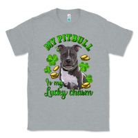 Heather Grey st patricks day my pitbuli my lucky charm Classic Tee - RanaPortraitStore