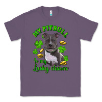 Lavender st patricks day my pitbuli my lucky charm Classic Tee - RanaPortraitStore