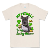 Natural st patricks day my pitbuli my lucky charm Classic Tee - RanaPortraitStore