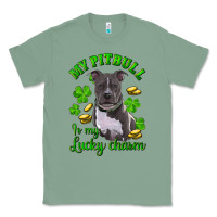 Sage st patricks day my pitbuli my lucky charm Classic Tee - RanaPortraitStore