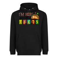 Black I'm Here For The Tacos Heavyweight Hoodie - texasbilliewilder