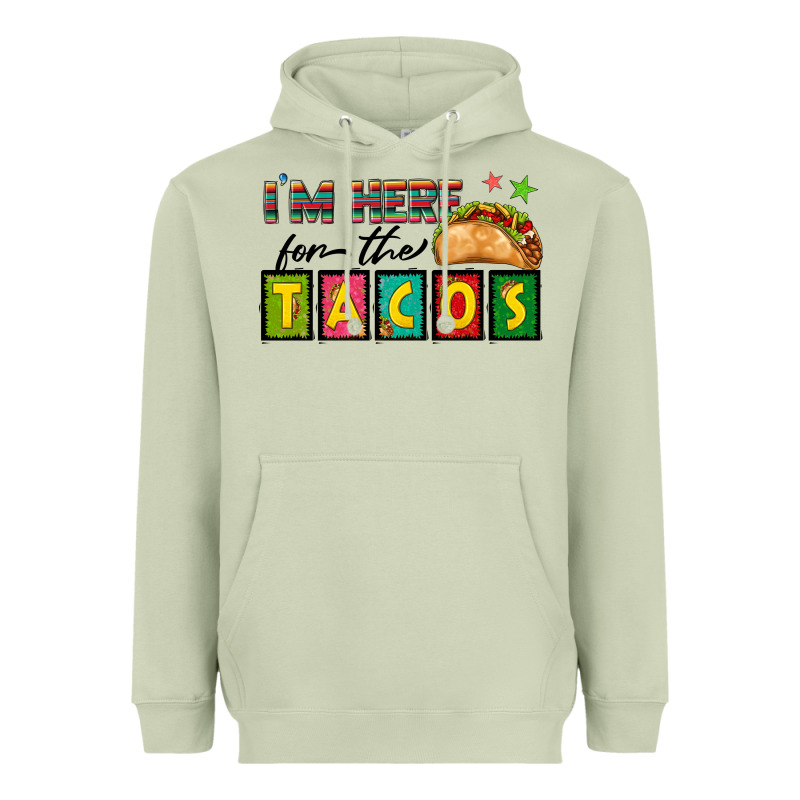 I'm Here For The Tacos Heavyweight Hoodie by texasbilliewilder | Teevron