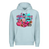 Blue Mist in october we wear pink american football Premium Hoodie - AdoDesignShop