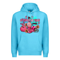 Ocean Blue in october we wear pink american football Premium Hoodie - AdoDesignShop