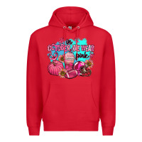 Red in october we wear pink american football Premium Hoodie - AdoDesignShop