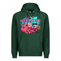 Sports Green in october we wear pink american football Premium Hoodie - AdoDesignShop