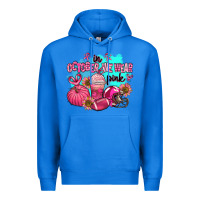 True Royal in october we wear pink american football Premium Hoodie - AdoDesignShop