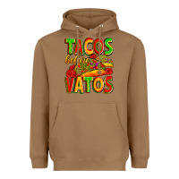 Toasted Coconut tacos before vatos Heavyweight Hoodie - Zillion Design Studio