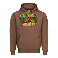 Chestnut Teaching little pumpkins Zipper Hoodie - RanaPortraitStore