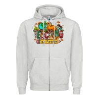 Dove Grey Teaching little pumpkins Zipper Hoodie - RanaPortraitStore