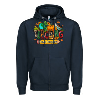 Navy Teaching little pumpkins Zipper Hoodie - RanaPortraitStore