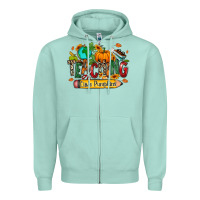 Seafoam Teaching little pumpkins Zipper Hoodie - RanaPortraitStore