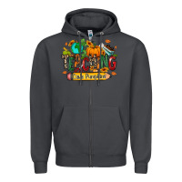 Smoke Teaching little pumpkins Zipper Hoodie - RanaPortraitStore